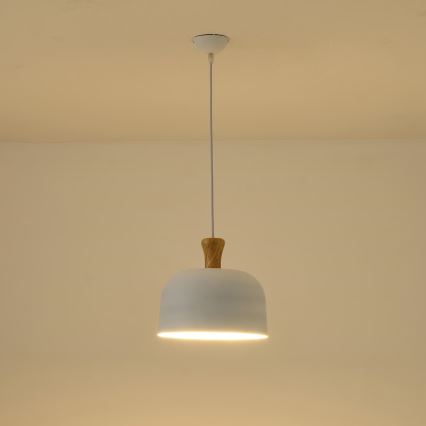 Lühter 1xE27/15W/230V valge d. 27 cm