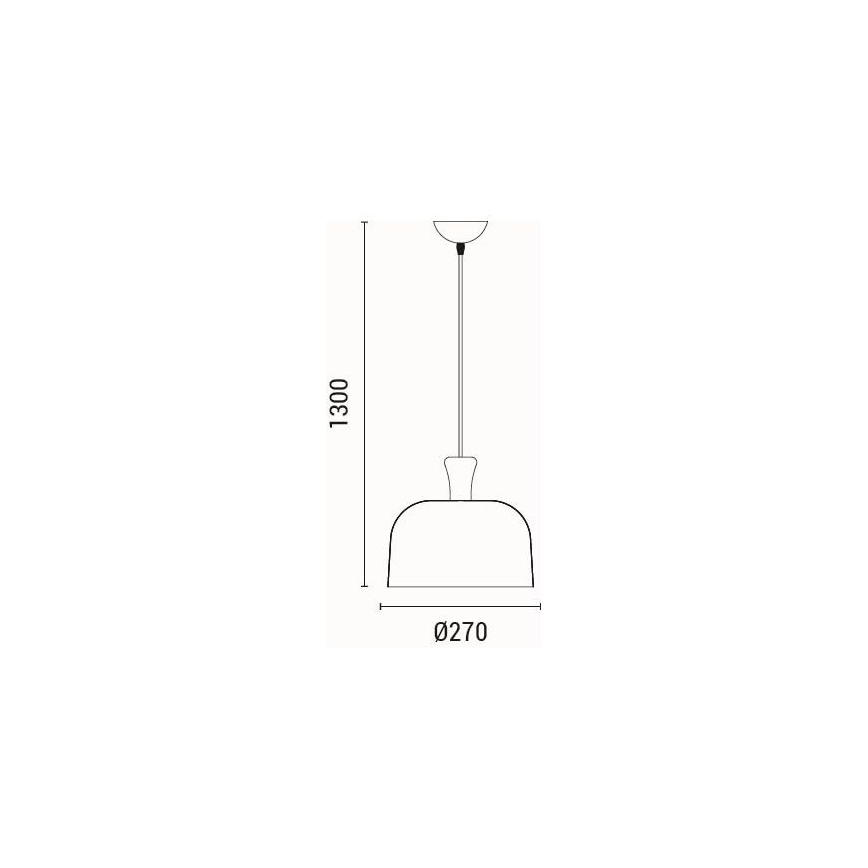Lühter 1xE27/15W/230V valge d. 27 cm