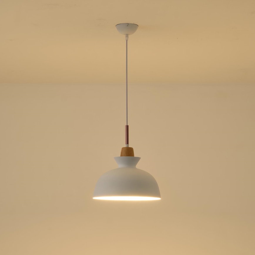 Lühter 1xE27/15W/230V valge d. 28 cm