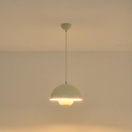 Lühter 1xE27/15W/230V valge