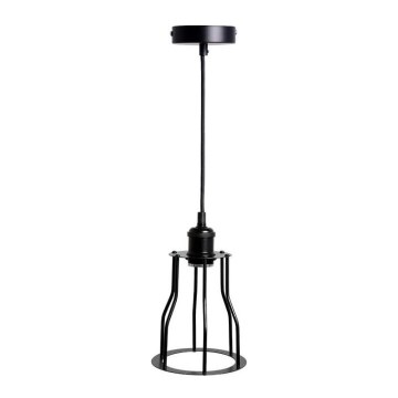 Lühter 1xE27/60W/230V d. 15 cm must