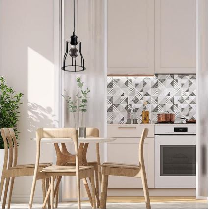 Lühter 1xE27/60W/230V d. 15 cm must