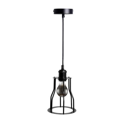 Lühter 1xE27/60W/230V d. 15 cm must