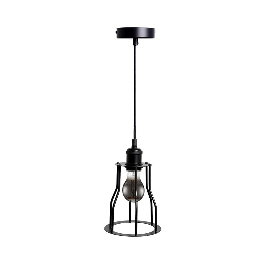Lühter 1xE27/60W/230V d. 15 cm must