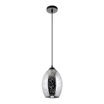 Lühter 1xE27/60W/230V d. 16 cm must