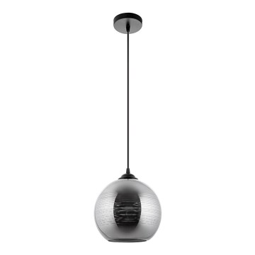 Lühter 1xE27/60W/230V d. 20 cm must