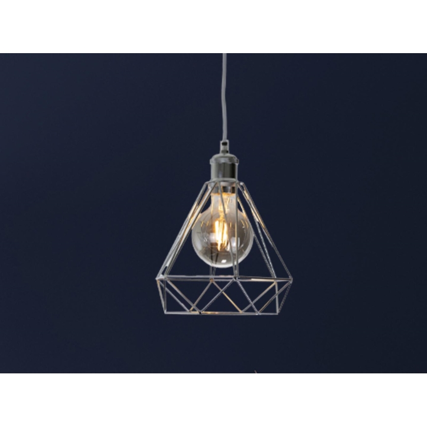 Lühter 1xE27/60W/230V d. 22 cm läikiv kroom