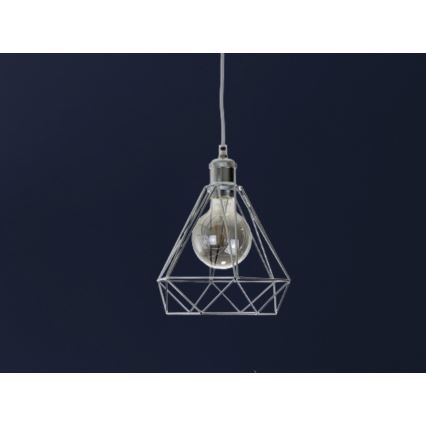 Lühter 1xE27/60W/230V d. 22 cm läikiv kroom