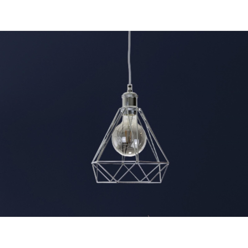 Lühter 1xE27/60W/230V d. 22 cm läikiv kroom