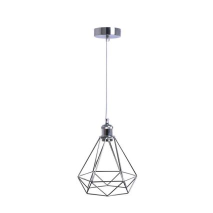 Lühter 1xE27/60W/230V d. 22 cm läikiv kroom