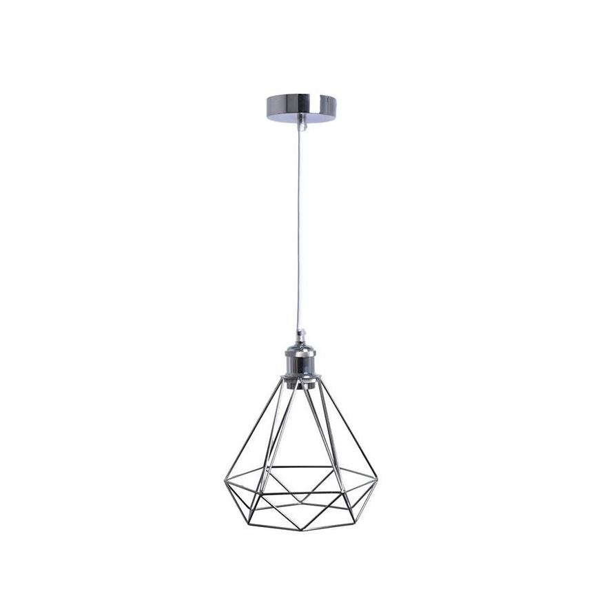 Lühter 1xE27/60W/230V d. 22 cm läikiv kroom
