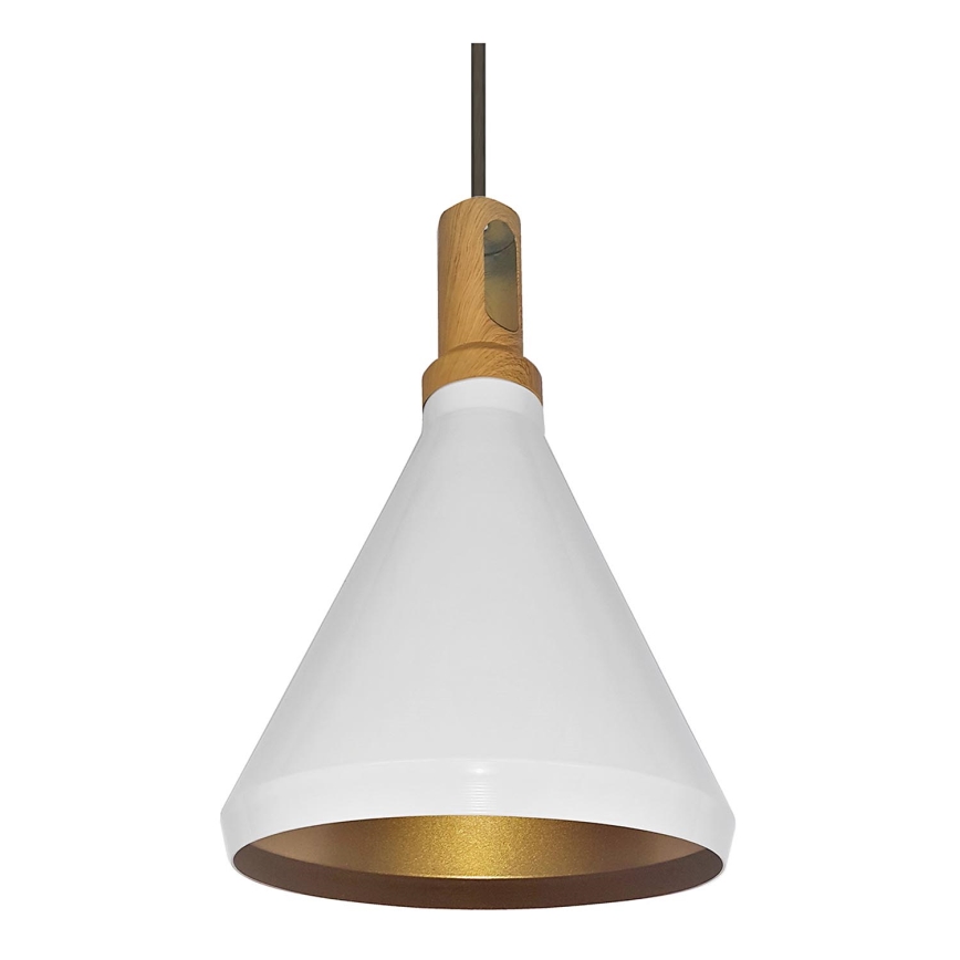 Lühter 1xE27/60W/230V d. 23 cm valge
