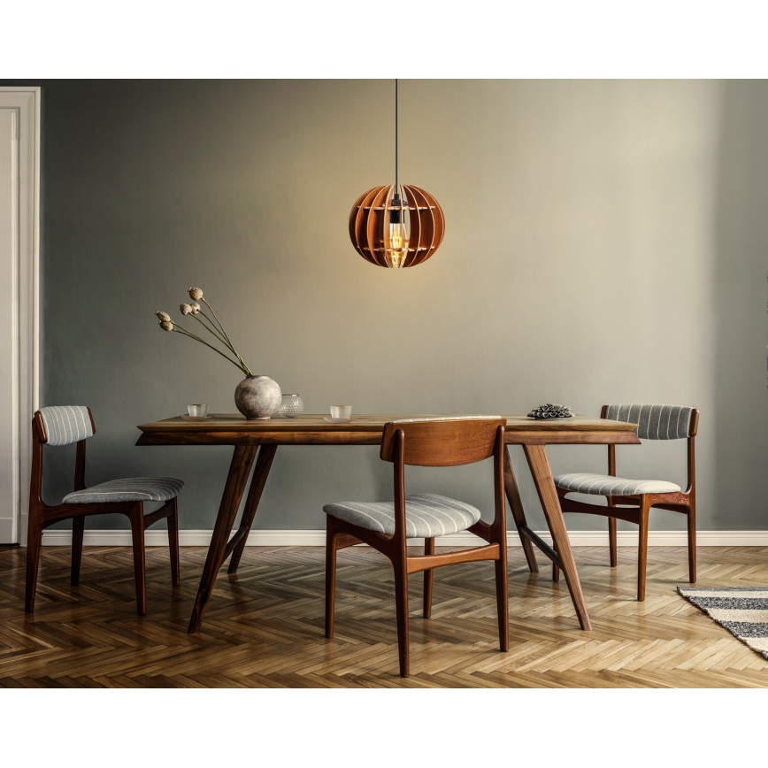 Lühter 1xE27/60W/230V pruun d. 20 cm