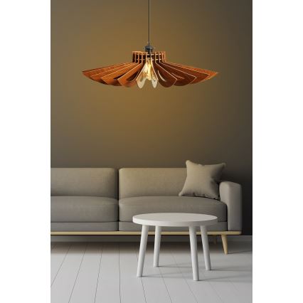 Lühter 1xE27/60W/230V pruun d. 68 cm