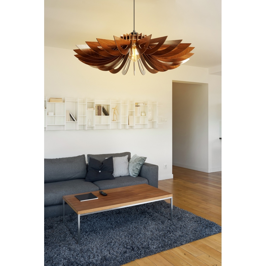 Lühter 1xE27/60W/230V pruun d. 68 cm