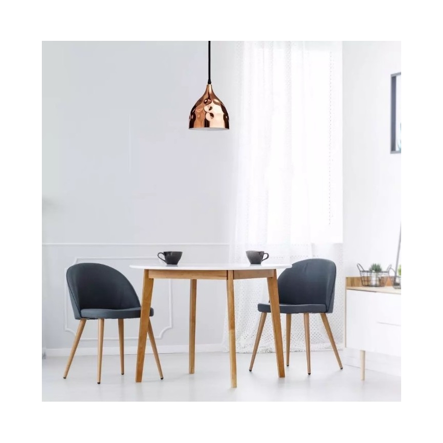 Lühter 1xE27/60W/230V roosa kuld