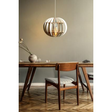 Lühter 1xE27/60W/230V valge d. 20 cm