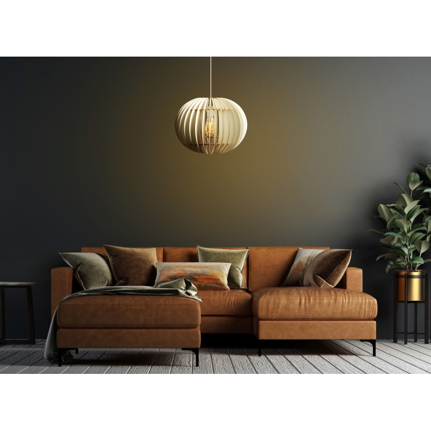 Lühter 1xE27/60W/230V valge d. 36 cm