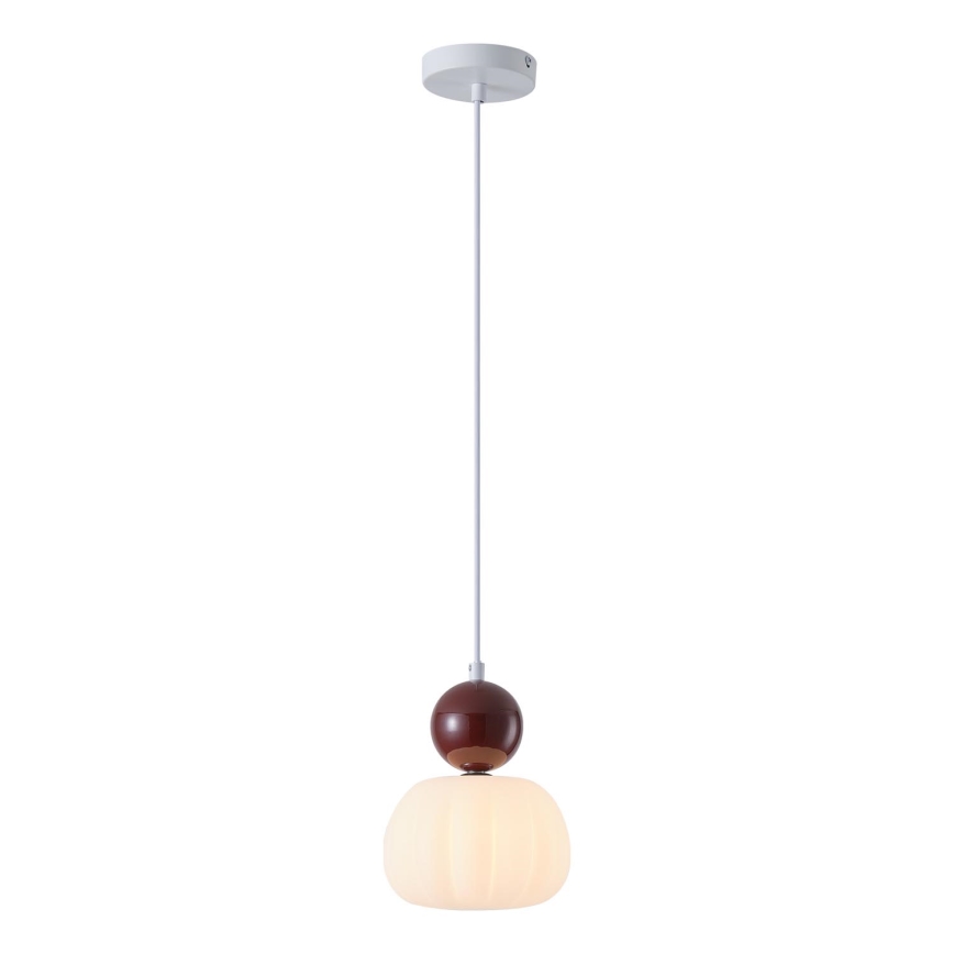 Lühter 1xG9/7W/230V valge/pruun