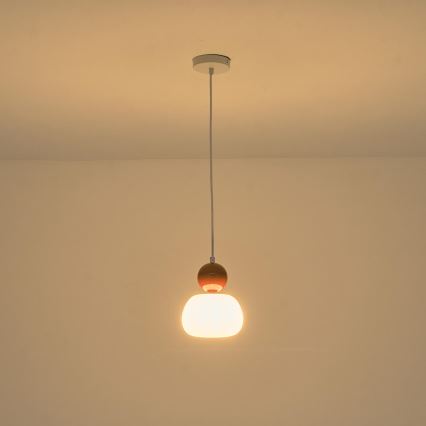 Lühter 1xG9/7W/230V valge/pruun