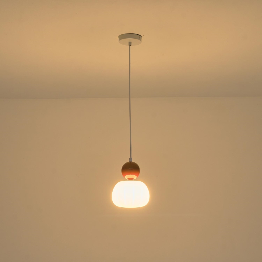 Lühter 1xG9/7W/230V valge/pruun