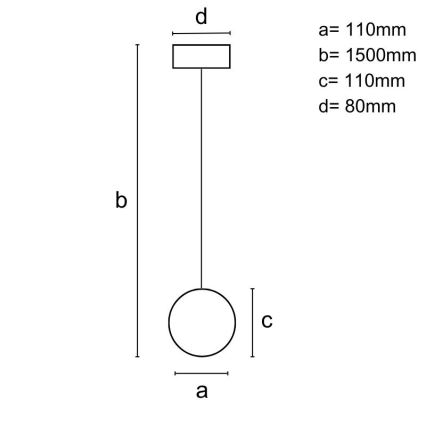 Lühter 1xGU10/10W/230V saar/täispuit must