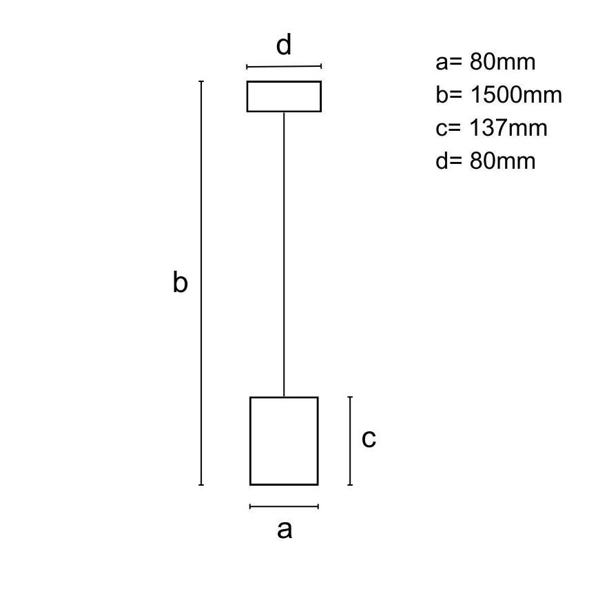 Lühter 1xGU10/10W/230V saar/täispuit must