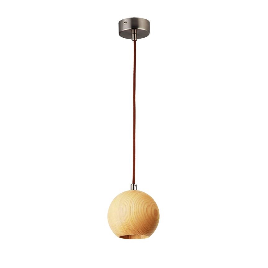 Lühter 1xGU10/10W/230V saar/täispuit pruun