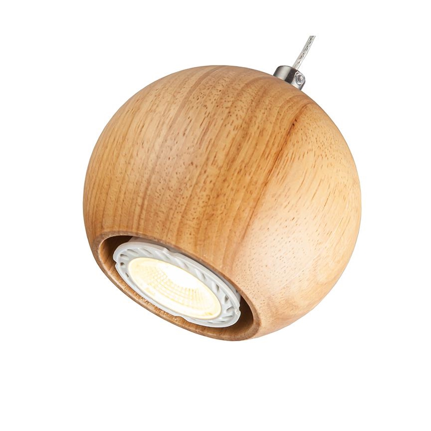 Lühter 1xGU10/10W/230V saar/täispuit pruun