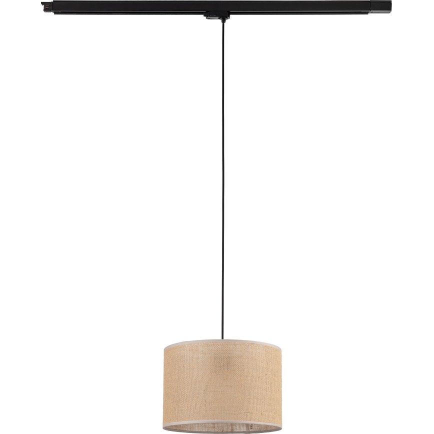Lühter kolmefaasilisele rööbassüsteemile TRACER 1xE27/15W/230V d. 30 cm must/pruun