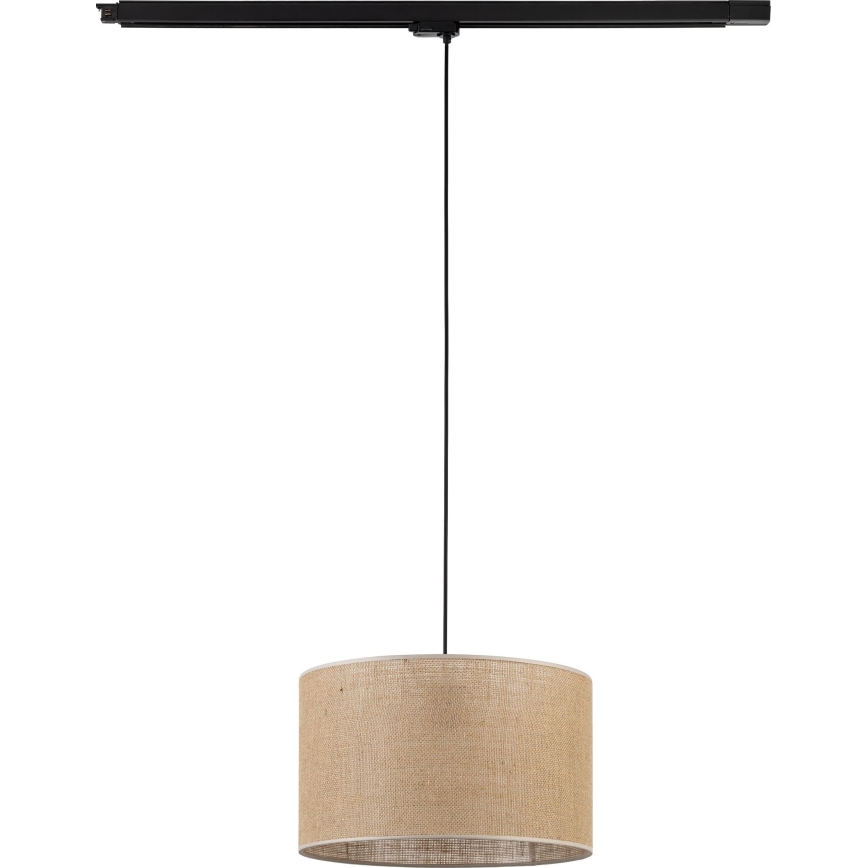 Lühter kolmefaasilisele rööbassüsteemile TRACER 1xE27/15W/230V d. 38 cm must/pruun