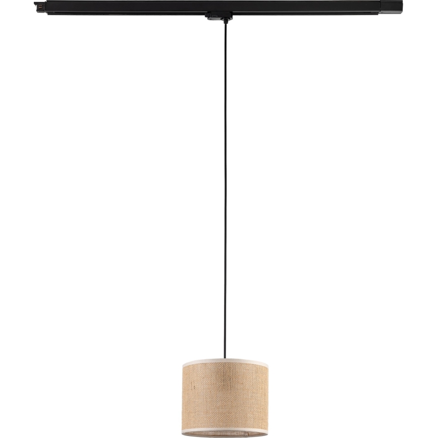 Lühter kolmefaasilisele rööbassüsteemile TRACER 1xE27/15W/230V d. 20 cm must/pruun