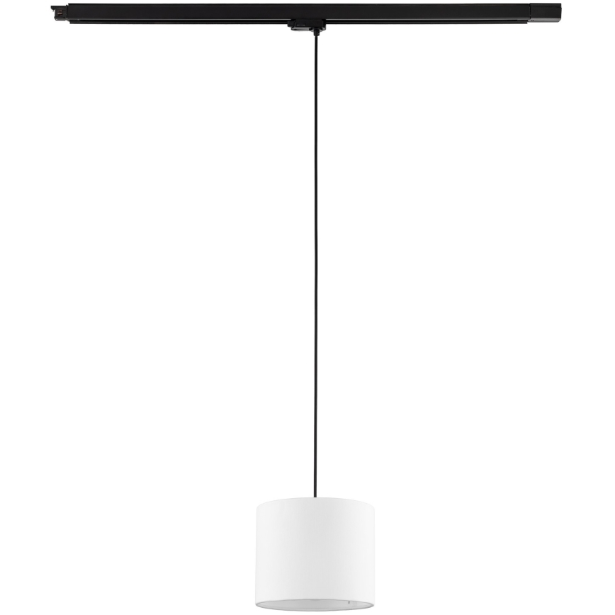 Lühter kolmefaasilisele rööbassüsteemile TRACER 1xE27/15W/230V d. 20 cm must/valge