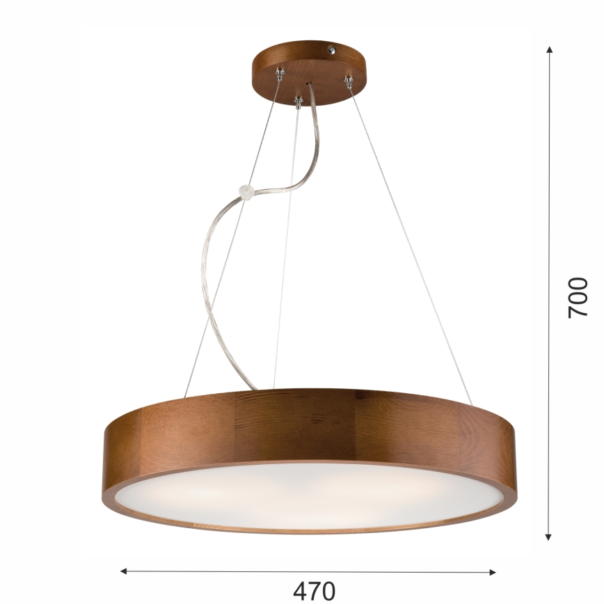 Lühter 3xE27/60W/230V ø 47 cm mänd