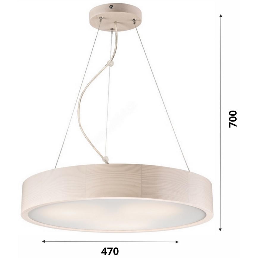 Lühter 3xE27/60W/230V ø 47 cm mänd