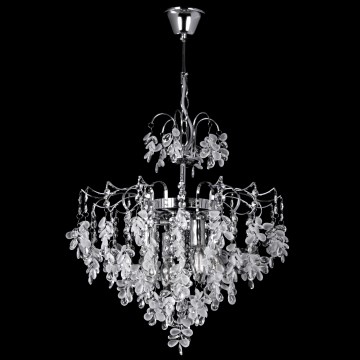 Lühter 4xE14/60W/230V d. 40 cm läikiv kroom