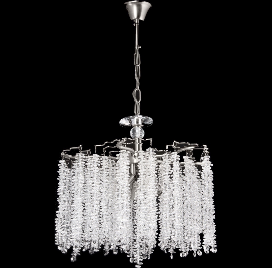 Lühter 6xE14/60W/230V d. 46 cm läikiv kroom