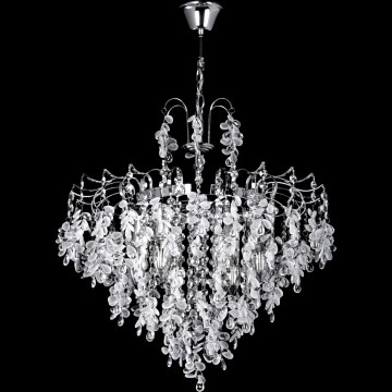 Lühter 6xE14/60W/230V d. 50 cm läikiv kroom