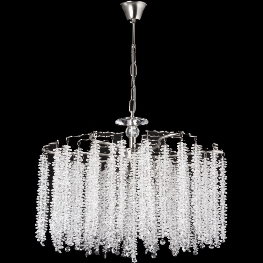 Lühter 7xE14/60W/230V d. 54 cm läikiv kroom