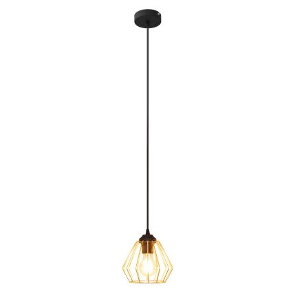 Lühter AGAT 1xE27/15W/230V kuldne/must
