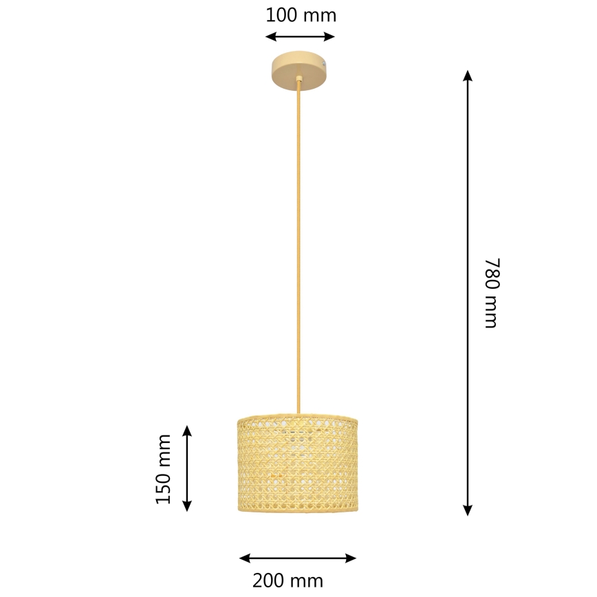 Lühter ALBA 1xE27/15W/230V d. 20 cm punutud