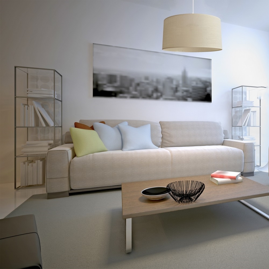 Lühter ALBA 1xE27/15W/230V d. 40 cm beež