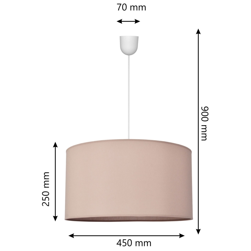 Lühter ALBA 1xE27/15W/230V d. 45 cm beež