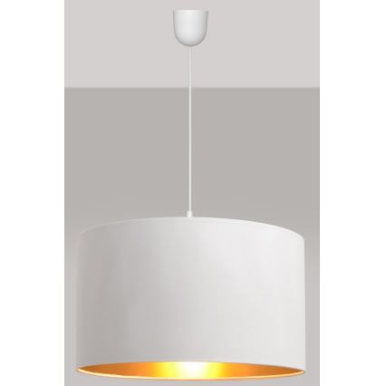 Lühter ALBA 1xE27/15W/230V d. 45 cm valge/kuldne