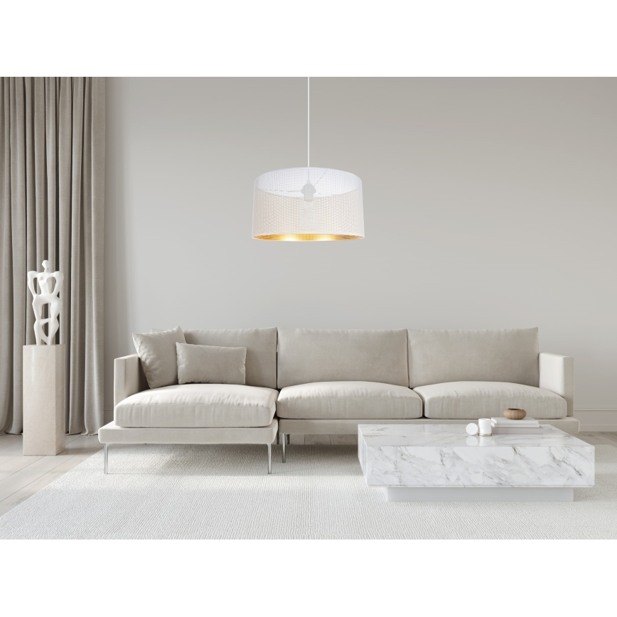 Lühter ALDO 1xE27/60W/230V d. 40 cm valge
