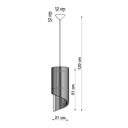 Lühter ALEXIA 1xE27/60W/230V