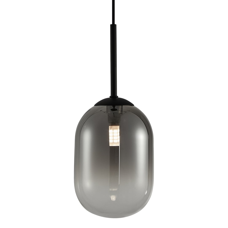 Lühter ALIAS 1xG9/8W/230V d. 12 cm must/hall