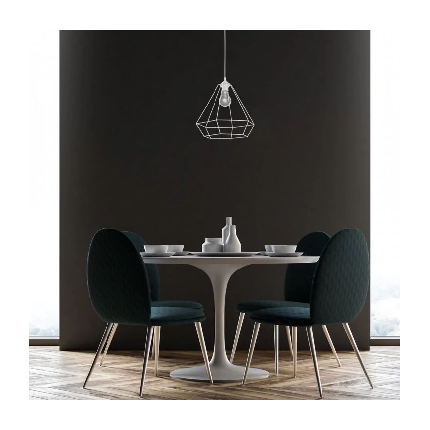 Lühter ALMA 1xE27/60W/230V valge