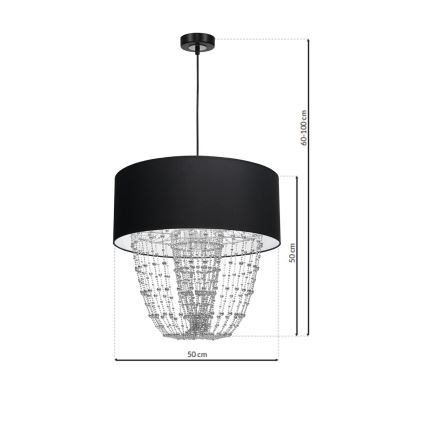Lühter ALMERIA 1xE27/60W/230V