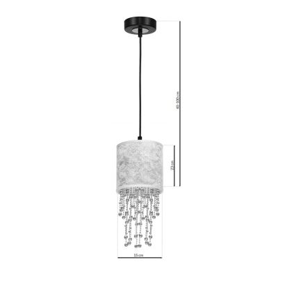 Lühter ALMERIA 1xE27/60W/230V